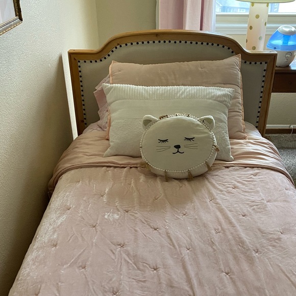 Opalhouse Bedding Crushed Velvet And Satin Comforter And Sham Poshmark